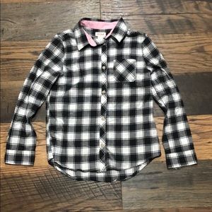 Button down plaid shirt